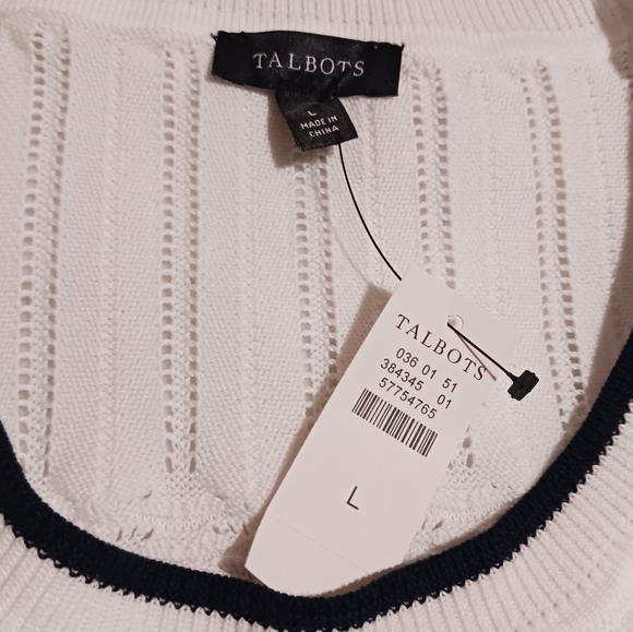 Talbots Pointelle Stitch Sweater Dress - Picture 9 of 9